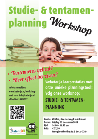 Poster voor workshop KatWijs en Talent3M